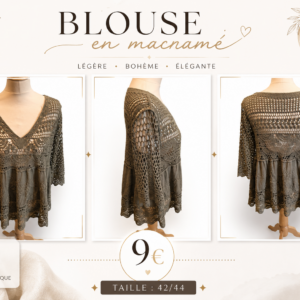 blouse macramé