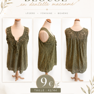 blouse macramé