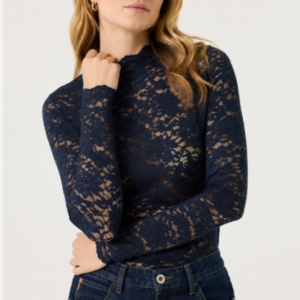 Sous-pull dentelle Garcia - Z0075 /5181 - Sapphire Mist